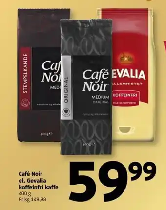 Løvbjerg Café Noir el. Gevalia koffeinfri kaffe tilbud