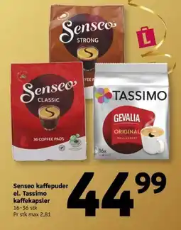 Løvbjerg Senseo kaffepuder el. Tassimo kaffekapsler tilbud