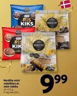 Løvbjerg Nordthy mini müslibars el. mini riskiks tilbud