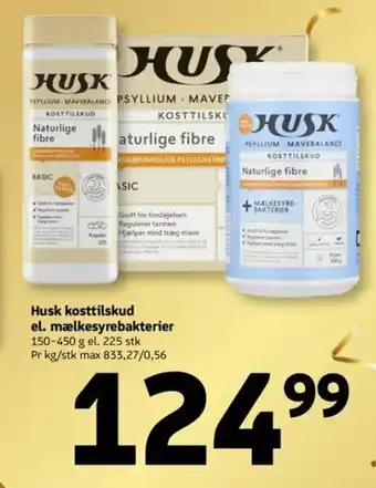 Løvbjerg Husk kosttilskud el. mælkesyrebakterier tilbud