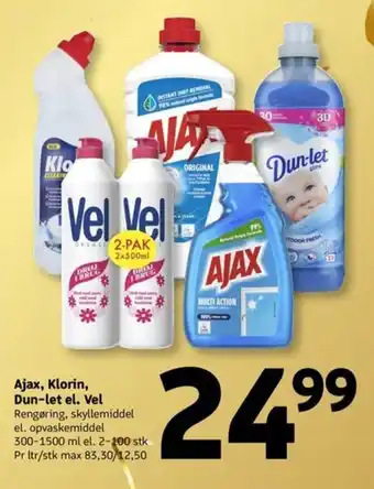 Løvbjerg Ajax, Klorin, Dun-let el. Vel tilbud