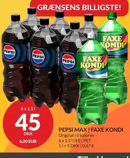 Nielsen's Discount PEPSI MAX | FAXE KONDI tilbud