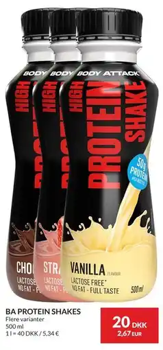 Nielsen's Discount BA PROTEIN SHAKES tilbud