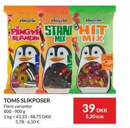 Nielsen's Discount TOMS SLIKPOSER tilbud