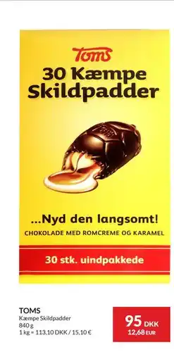Nielsen's Discount TOMS Kæmpe Skildpadder tilbud