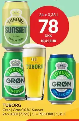 Nielsen's Discount TUBORG tilbud