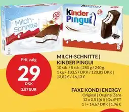 Nielsen's Discount MILCH-SCHNITTE | KINDER PINGUI tilbud