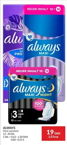 Nielsen's Discount ALWAYS tilbud