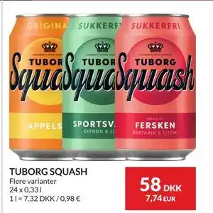 Nielsen's Discount TUBORG SQUASH tilbud