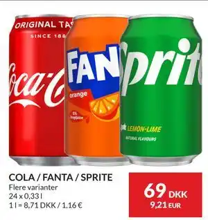 Nielsen's Discount COLA / FANTA / SPRITE tilbud
