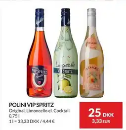 Nielsen's Discount POLINI VIP SPRITZ tilbud