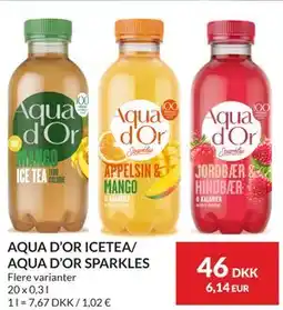 Nielsen's Discount AQUA D’OR ICETEA/ AQUA D’OR SPARKLES tilbud