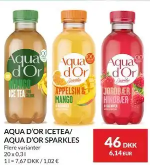 Nielsen's Discount AQUA D’OR ICETEA/ AQUA D’OR SPARKLES tilbud