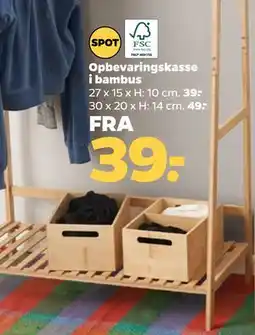 Netto Opbevaringskasse i bambus tilbud