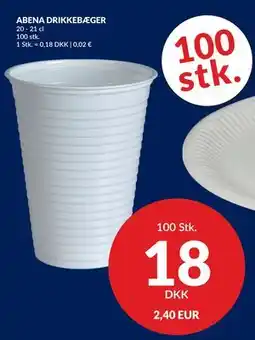 Nielsen's Discount ABENA DRIKKEBÆGER tilbud