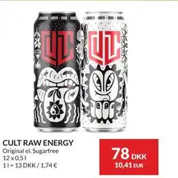 Nielsen's Discount CULT RAW ENERGY tilbud