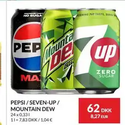 Nielsen's Discount PEPSI / SEVEN-UP / MOUNTAIN DEW tilbud