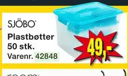 Harald Nyborg Plastbøtter 50 stk tilbud