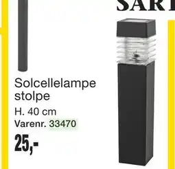 Harald Nyborg Solcellelampe stolpe tilbud