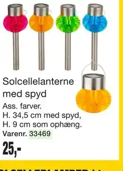 Harald Nyborg Solcellelanterne med spyd tilbud