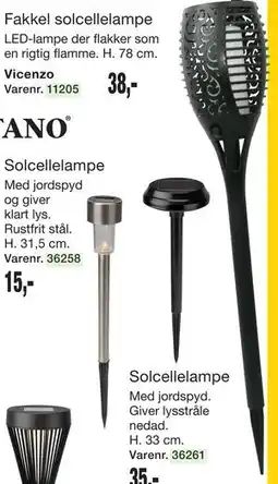 Harald Nyborg Fakkel solcellelampe tilbud