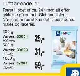 Harald Nyborg Lufttørrende ler tilbud