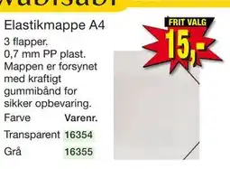 Harald Nyborg Elastikmappe A4 tilbud