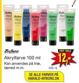 Harald Nyborg Akrylfarve 100 ml tilbud