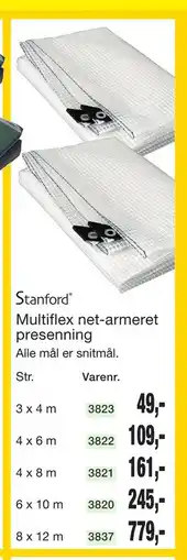 Harald Nyborg Stanford Multiflex net-armeret presenning tilbud