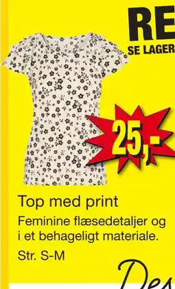 Harald Nyborg Top med print tilbud