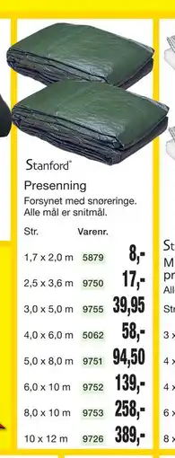 Harald Nyborg Stanford Presenning tilbud