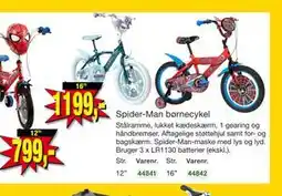 Harald Nyborg Spider-Man børnecykel tilbud