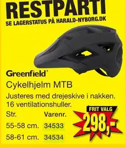 Harald Nyborg Greenfield Cykelhjelm MTB tilbud