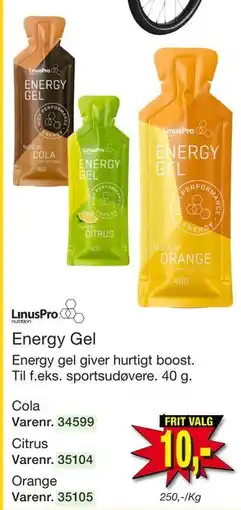 Harald Nyborg LinusPro Energy Gel tilbud