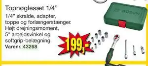 Harald Nyborg Topnøglesæt 1/4” tilbud