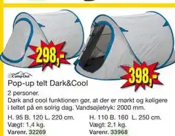 Harald Nyborg Pop-up telt Dark&Cool tilbud
