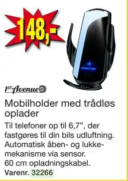 Harald Nyborg Mobilholder med trådløs oplader tilbud