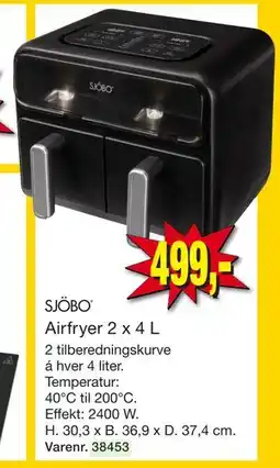 Harald Nyborg Airfryer 2 x 4 L tilbud