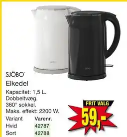 Harald Nyborg SJÖBO Elkedel tilbud