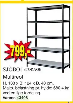 Harald Nyborg SJÖBO | STORAGE Multireol tilbud