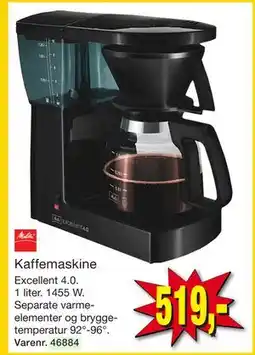 Harald Nyborg Melitta Kaffemaskine tilbud