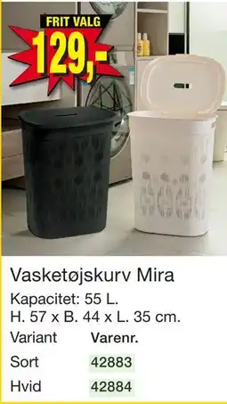 Harald Nyborg Vasketøjskurv Mira tilbud