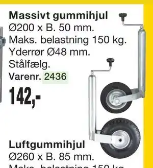 Harald Nyborg Massivt gummihjul tilbud