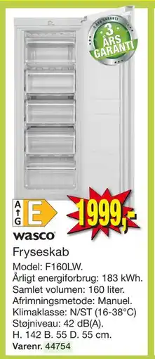 Harald Nyborg Fryseskab tilbud