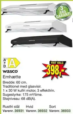 Harald Nyborg wasco Emhætte tilbud