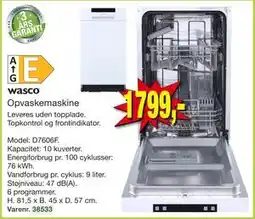 Harald Nyborg Opvaskemaskine tilbud