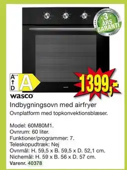 Harald Nyborg Indbygningsovn med airfryer tilbud