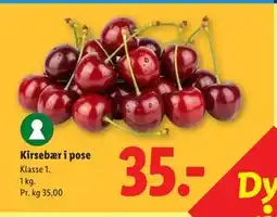 Lidl Kirsebær i pose tilbud