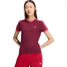 Sport 24 adidas Originals 3-Stripes Slim T-shirt Dame tilbud