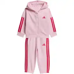Sport 24 adidas 3-Stripes Full Zip Hood Joggingsæt Børn tilbud